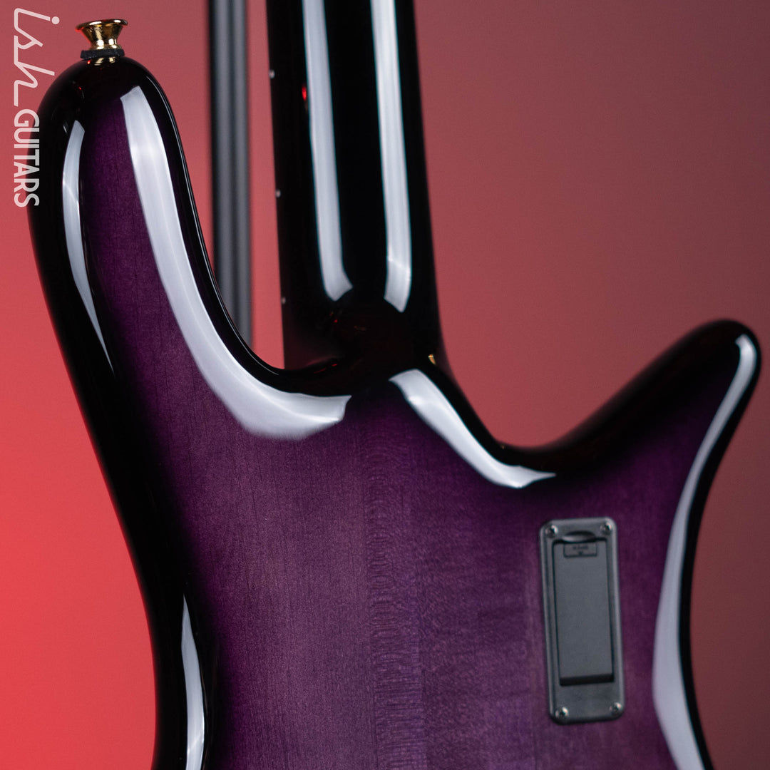 Spector Euro4 LT 4-String Bass Left Handed Violet Fade Gloss - Demo
