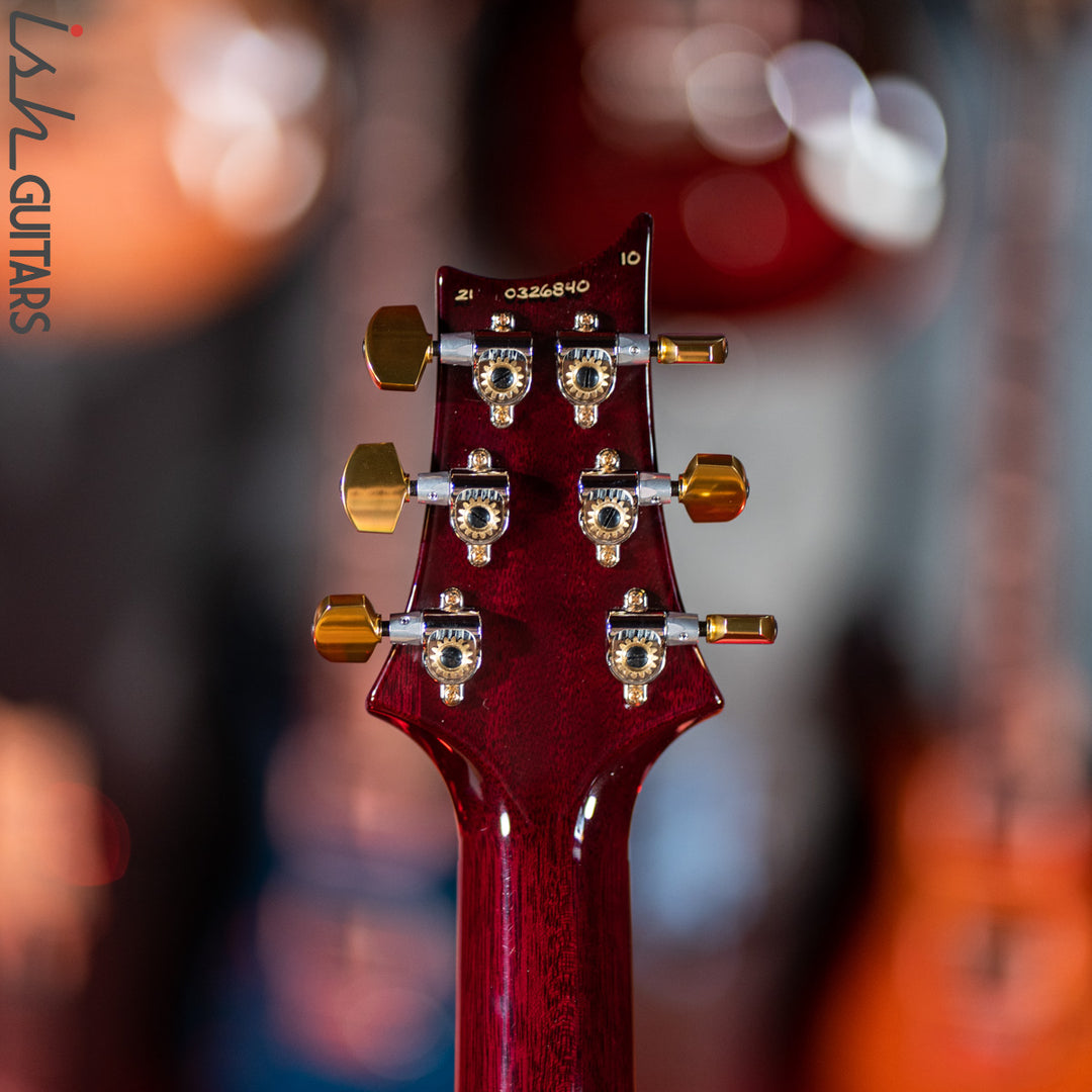 PRS Custom 22 Piezo Aquamarine Purple Burst 10 Top