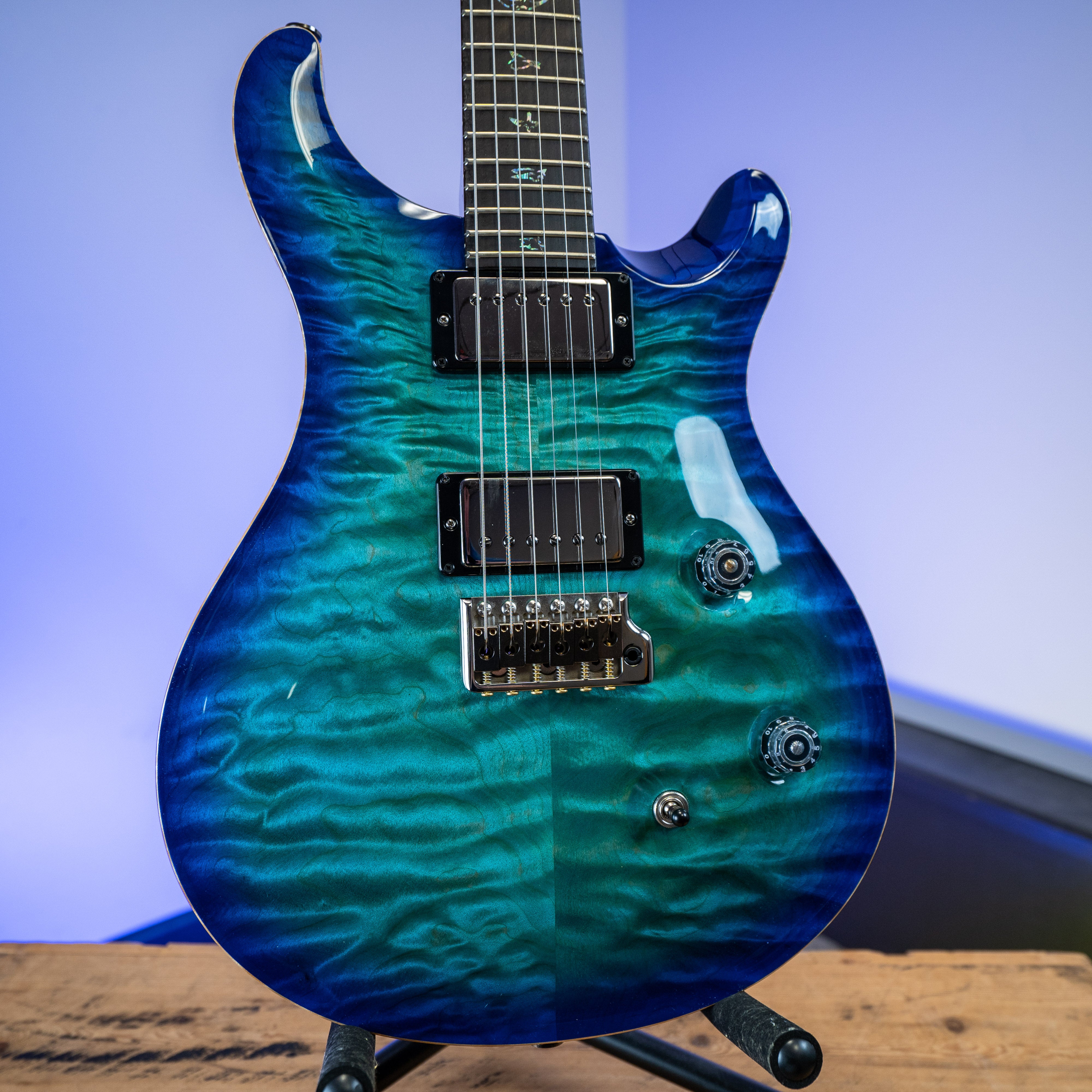 PRS Custom 24 Wood Library Makena Blue Brazilian Rosewood – Ish