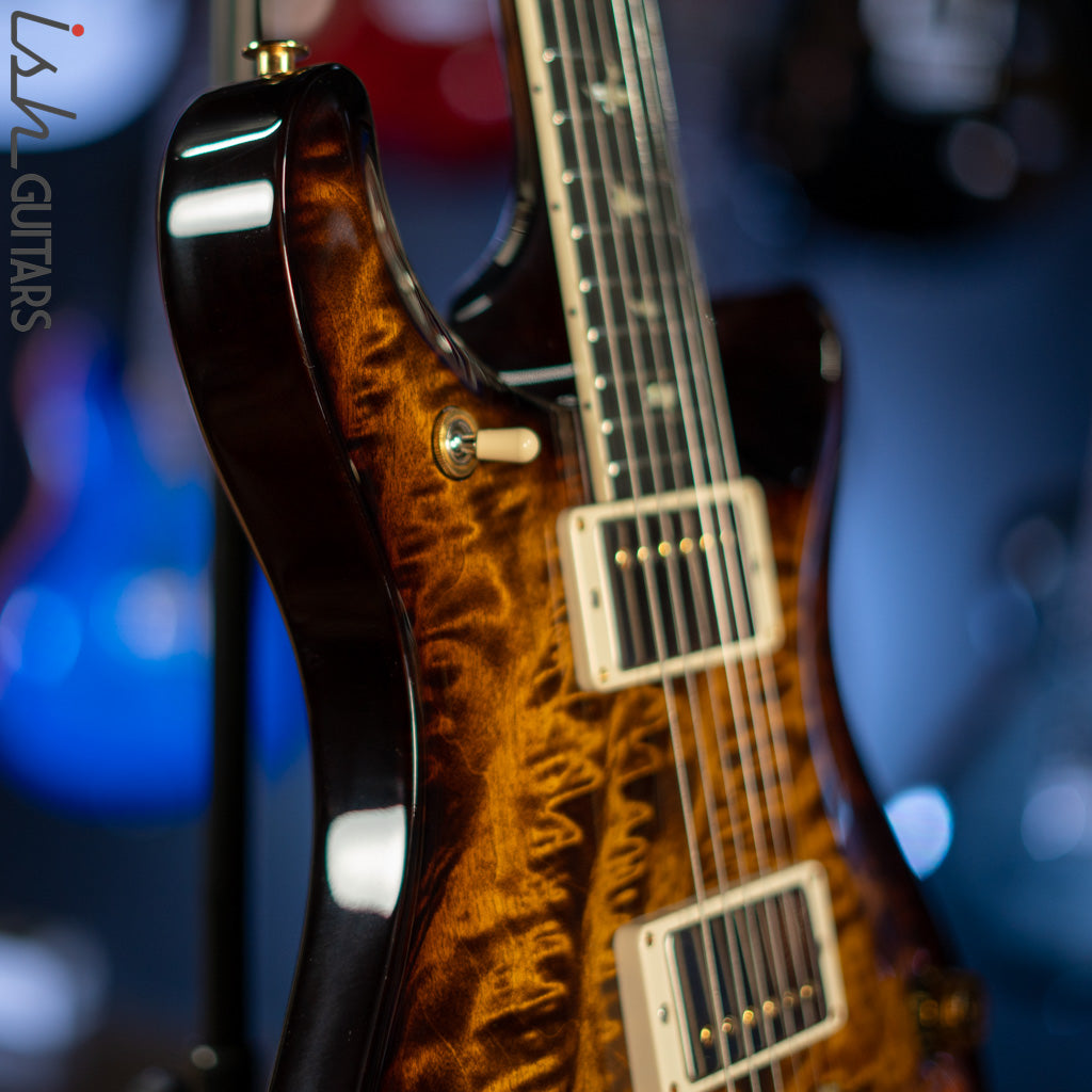 PRS McCarty 594 10 Top Quilt Black Gold Smoked Wrap