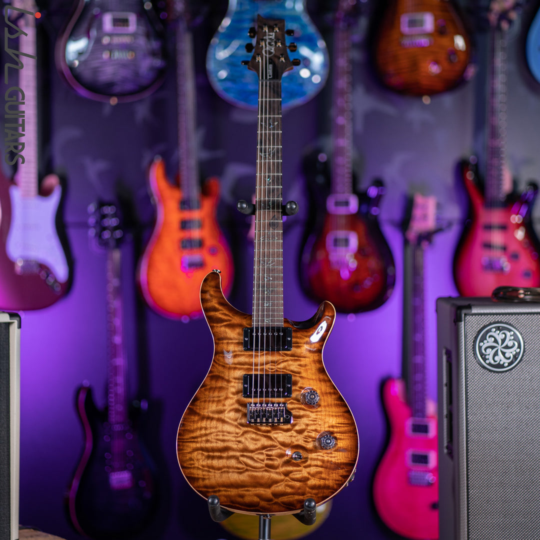 PRS Custom 24 Wood Library Copperhead Burst One Piece Quilt 10 Top