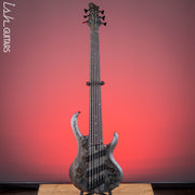 Ibanez BTB806MS Multi-Scale 6-String Bass Transparent Grey Flat Demo