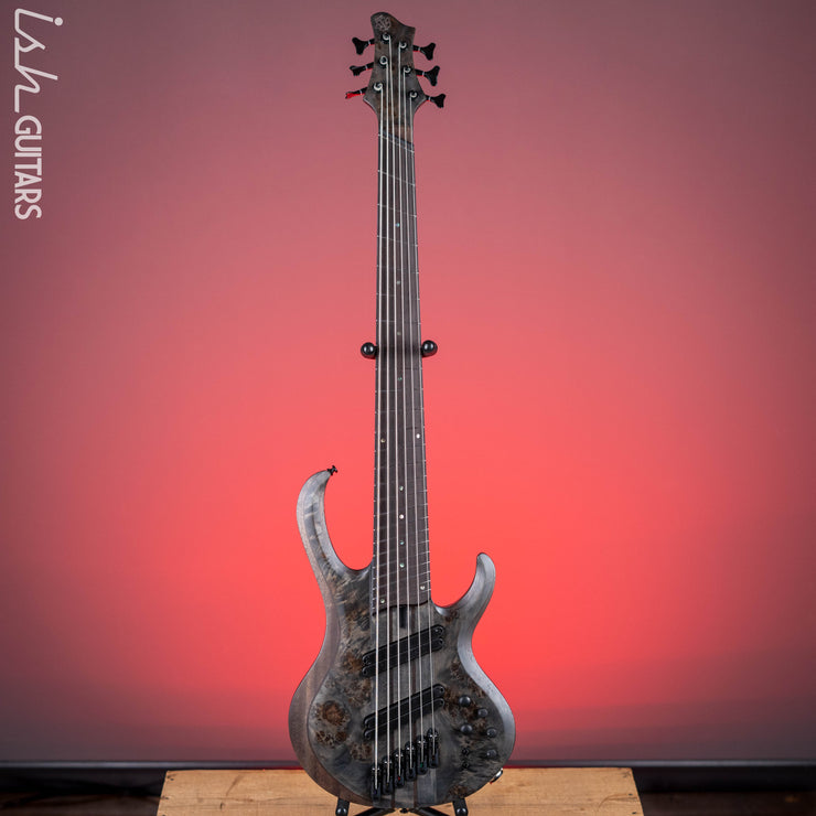 Ibanez BTB806MS Multi-Scale 6-String Bass Transparent Grey Flat Demo