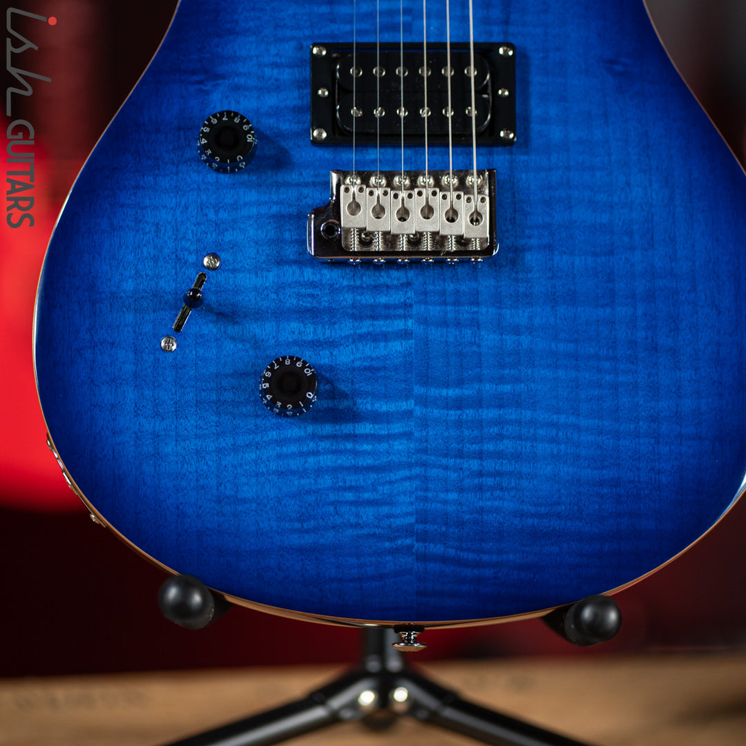 PRS SE Custom 24 Lefty Faded Blue Burst