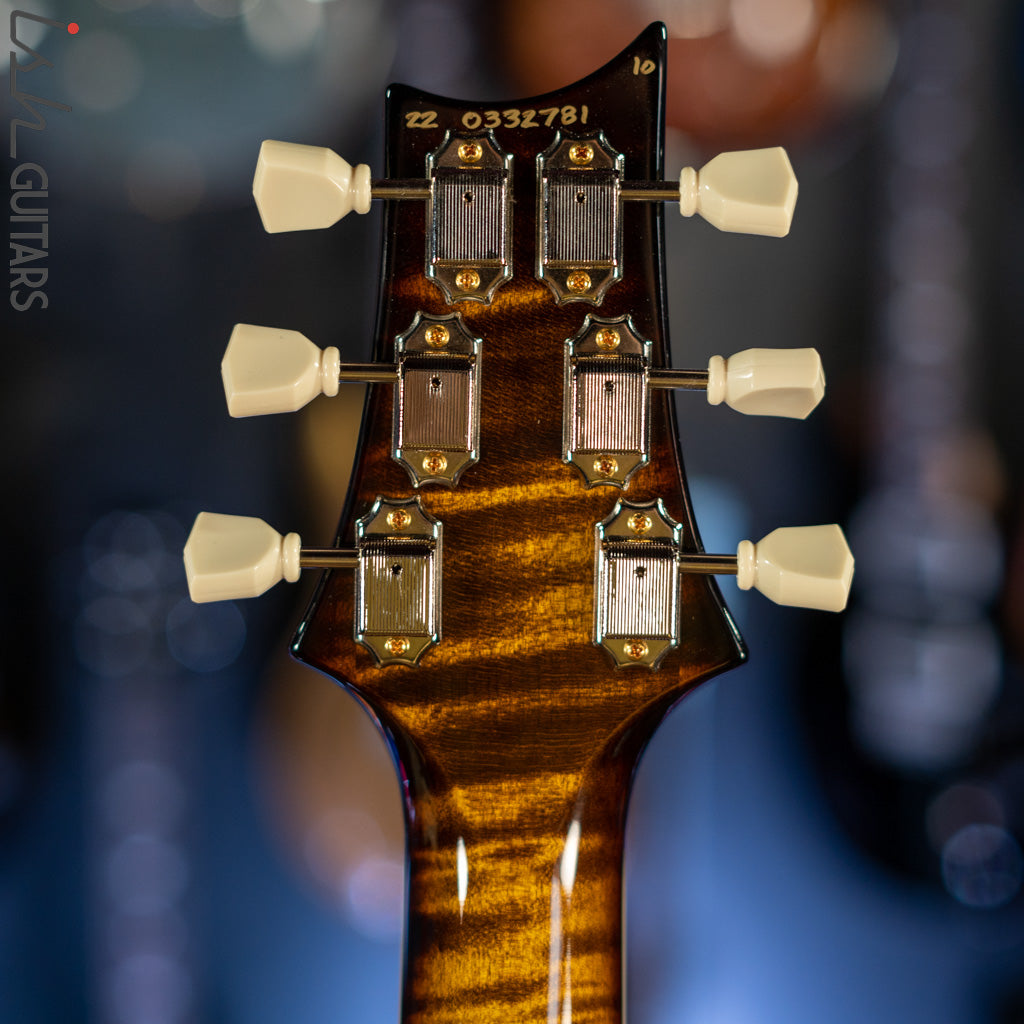 PRS McCarty 594 10 Top Quilt Black Gold Smoked Wrap