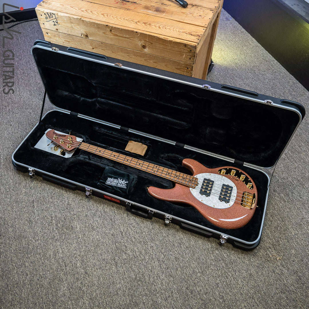 2020 Music Man Stingray HH BFR Pink Champagne Sparkle