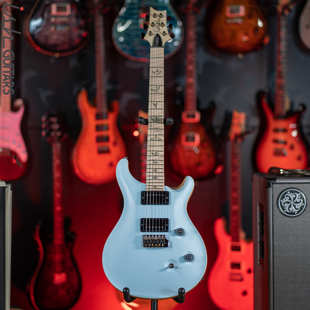 PRS Custom 24 Wood Library Powder Blue Opaque Satin