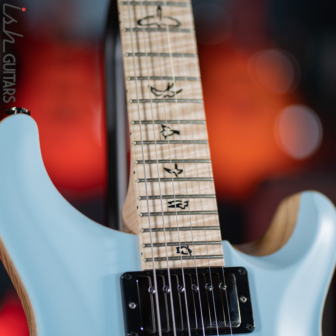 PRS Custom 24 Wood Library Powder Blue Opaque Satin