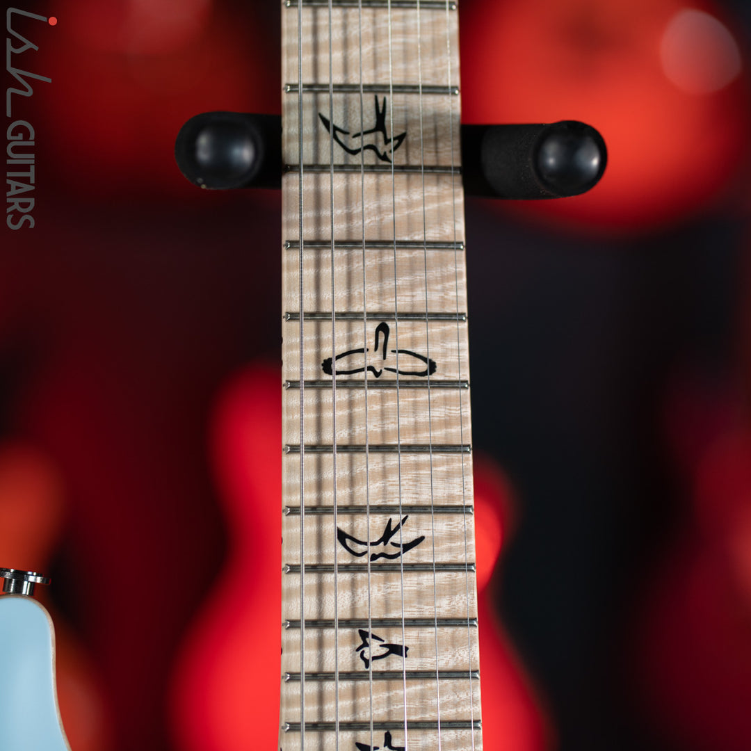 PRS Custom 24 Wood Library Powder Blue Opaque Satin