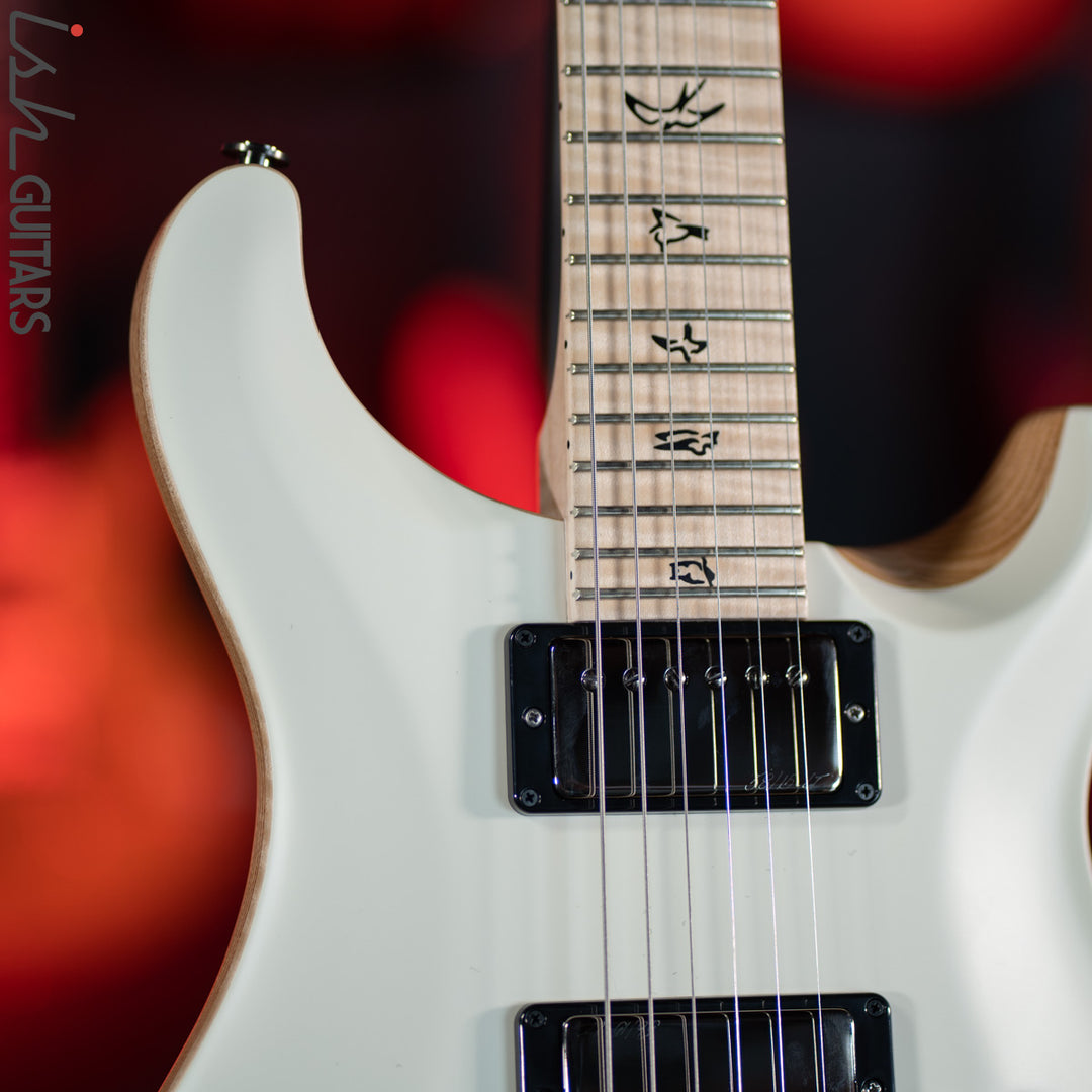 PRS Custom 24 Wood Library Opaque Satin White