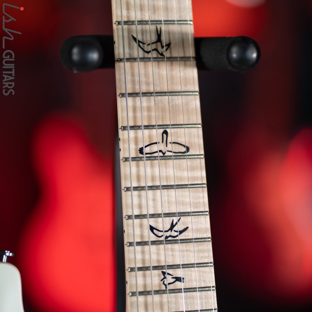 PRS Custom 24 Wood Library Opaque Satin White