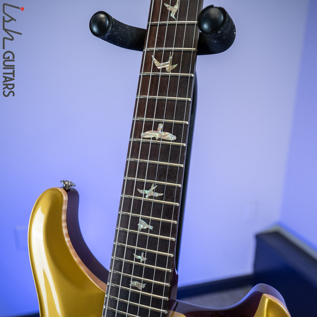 2019 PRS 35th Anniversary Custom 24 Gold Top Cherry Back
