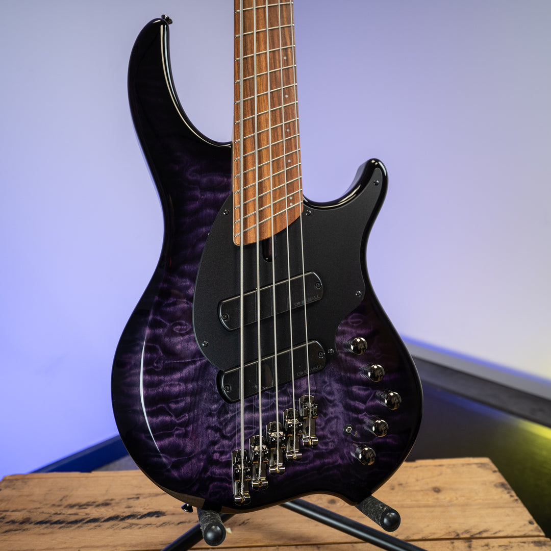 Dingwall 5-String Combustion 2X 10th Anniversary Amethyst Burst Pau Ferro Fretboard - B Stock