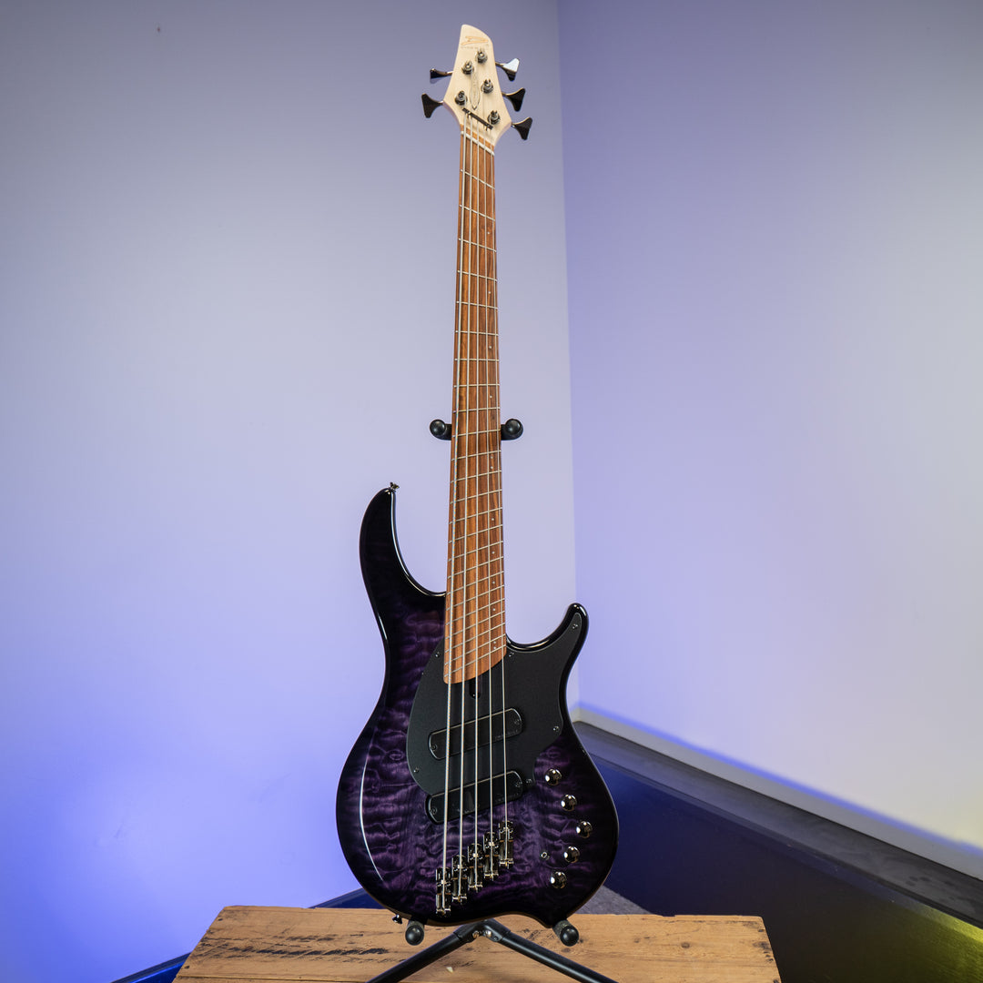 Dingwall 5-String Combustion 2X 10th Anniversary Amethyst Burst Pau Ferro Fretboard - B Stock