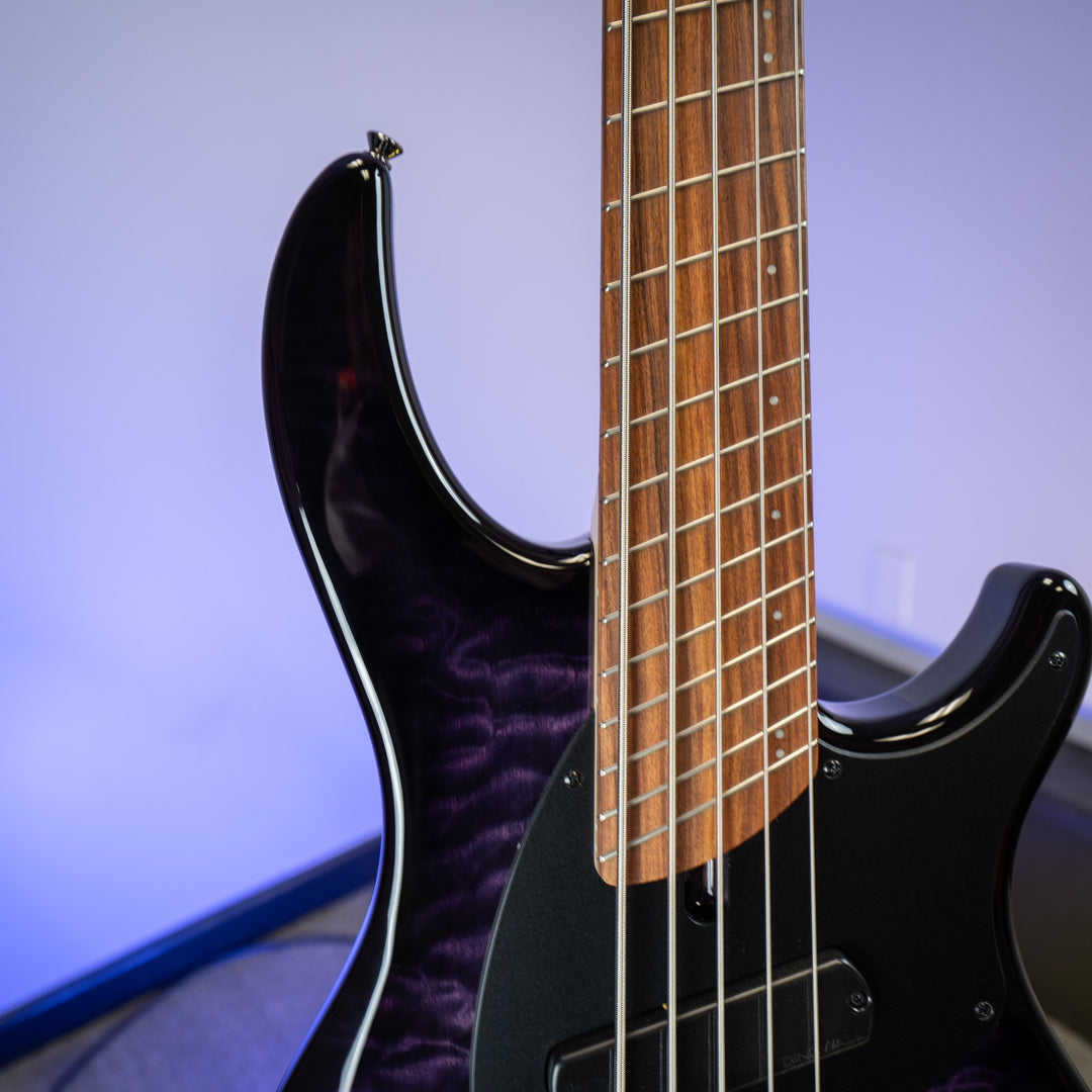 Dingwall 5-String Combustion 2X 10th Anniversary Amethyst Burst Pau Ferro Fretboard - B Stock