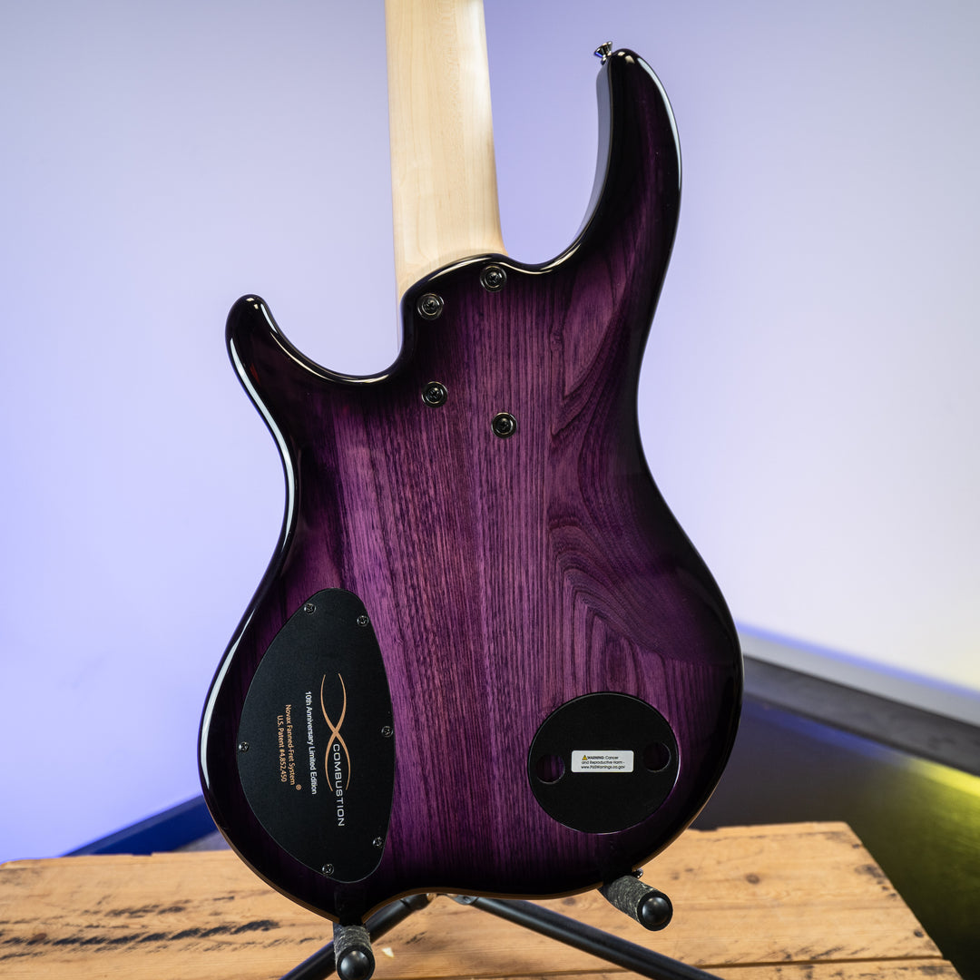 Dingwall 5-String Combustion 2X 10th Anniversary Amethyst Burst Pau Ferro Fretboard - B Stock