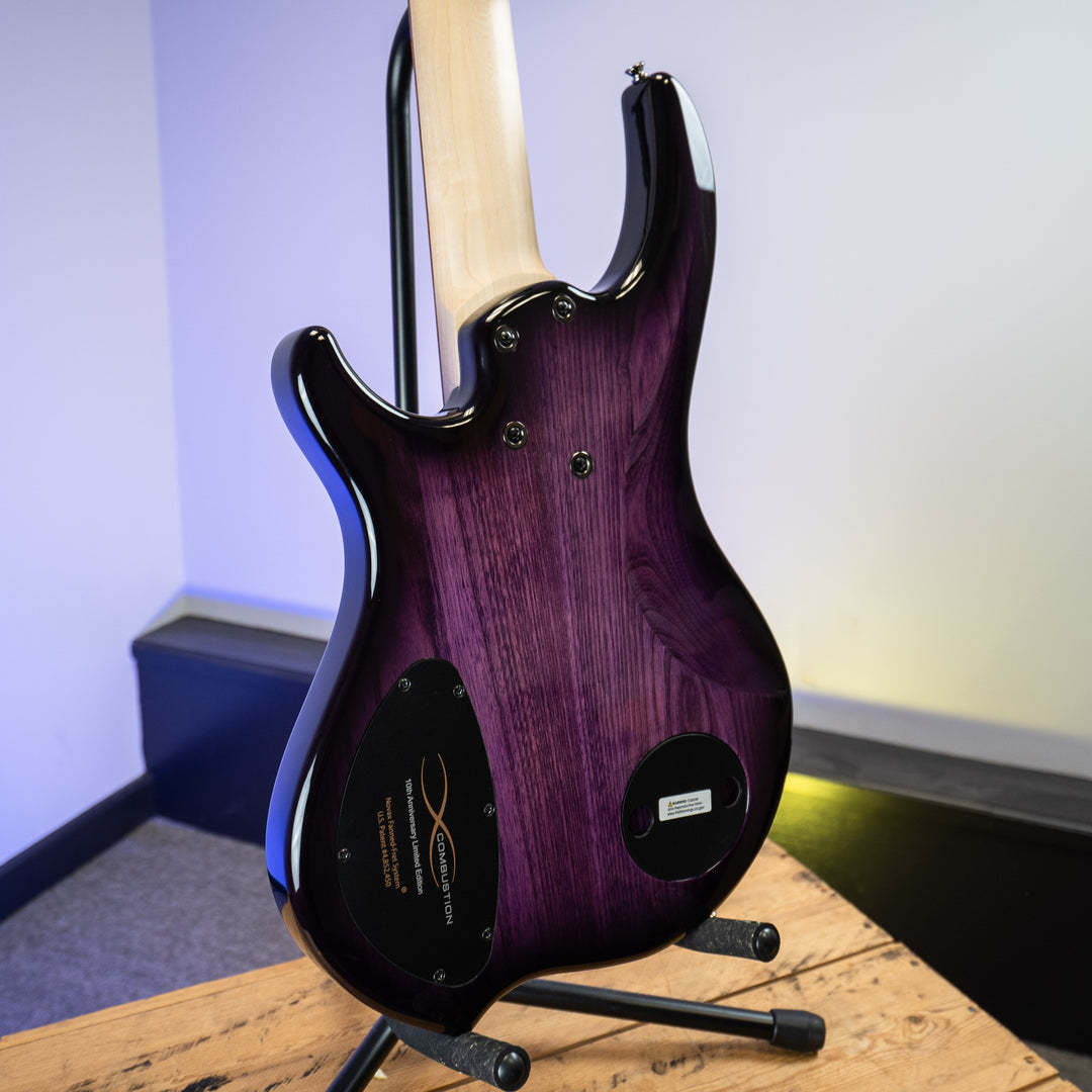 Dingwall 5-String Combustion 2X 10th Anniversary Amethyst Burst Pau Ferro Fretboard - B Stock