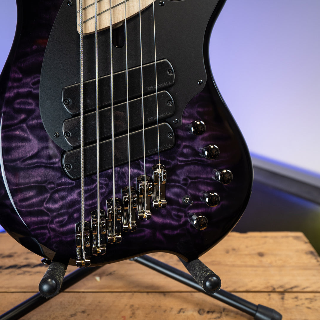 Dingwall 10th Anniversary Combustion 6-String 3 PUP Amethystburst Maple Fretboard