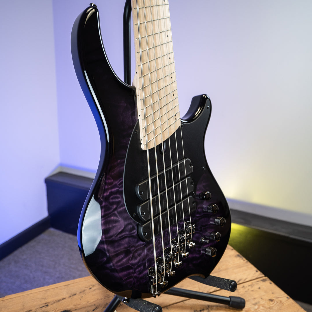 Dingwall 10th Anniversary Combustion 6-String 3 PUP Amethystburst Maple Fretboard