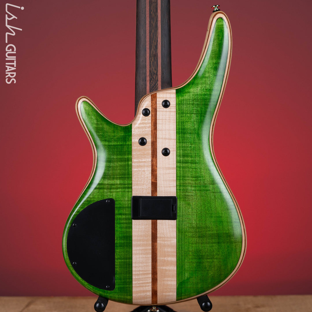 Ibanez Premium SR5FMDX 5-String Bass Emerald Green Low Gloss Demo