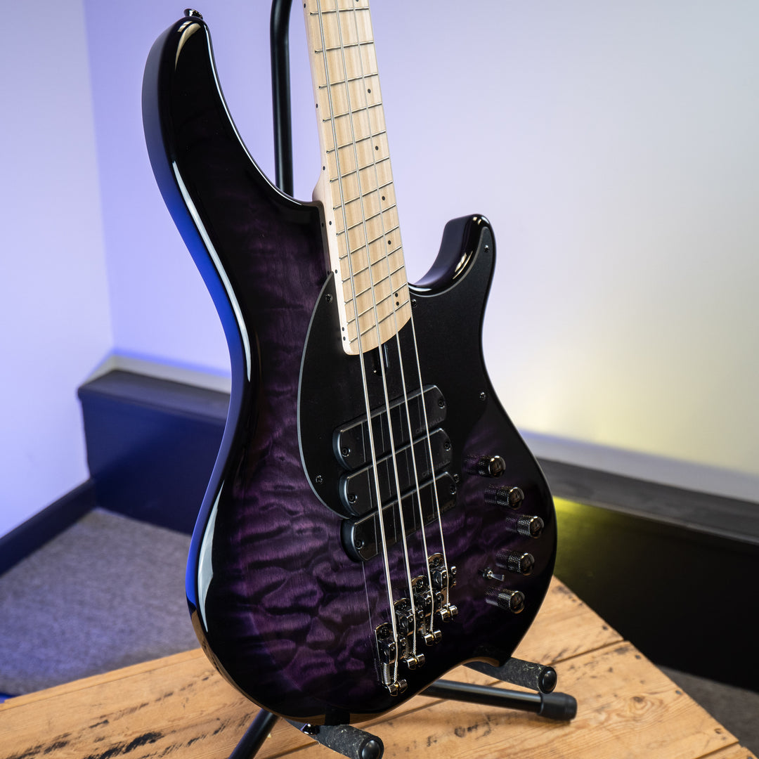Dingwall Combustion 10th Anniversary 4-String 3 PUP Amethystburst Maple Fretboard