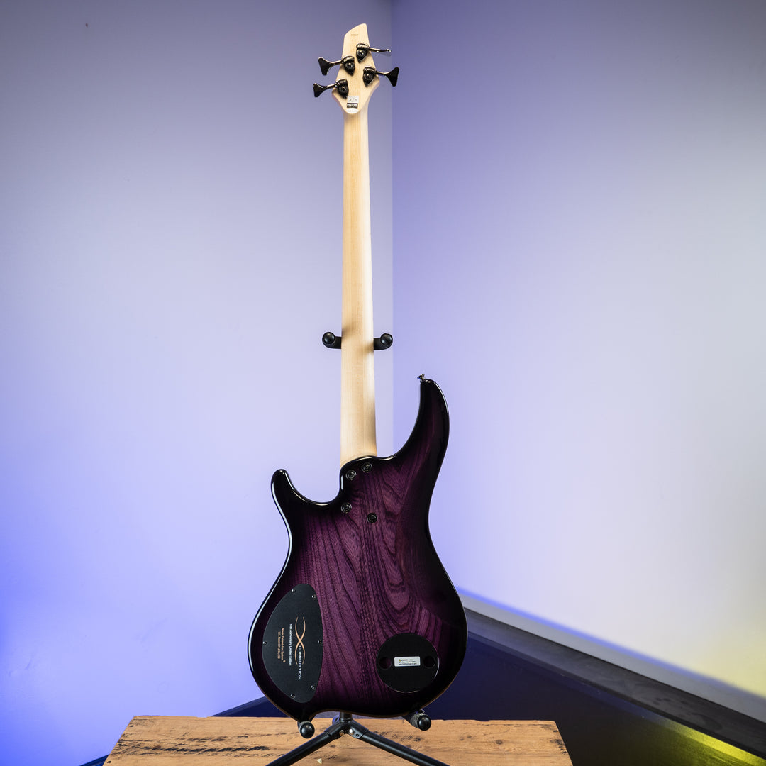 Dingwall Combustion 10th Anniversary 4-String 3 PUP Amethystburst Maple Fretboard