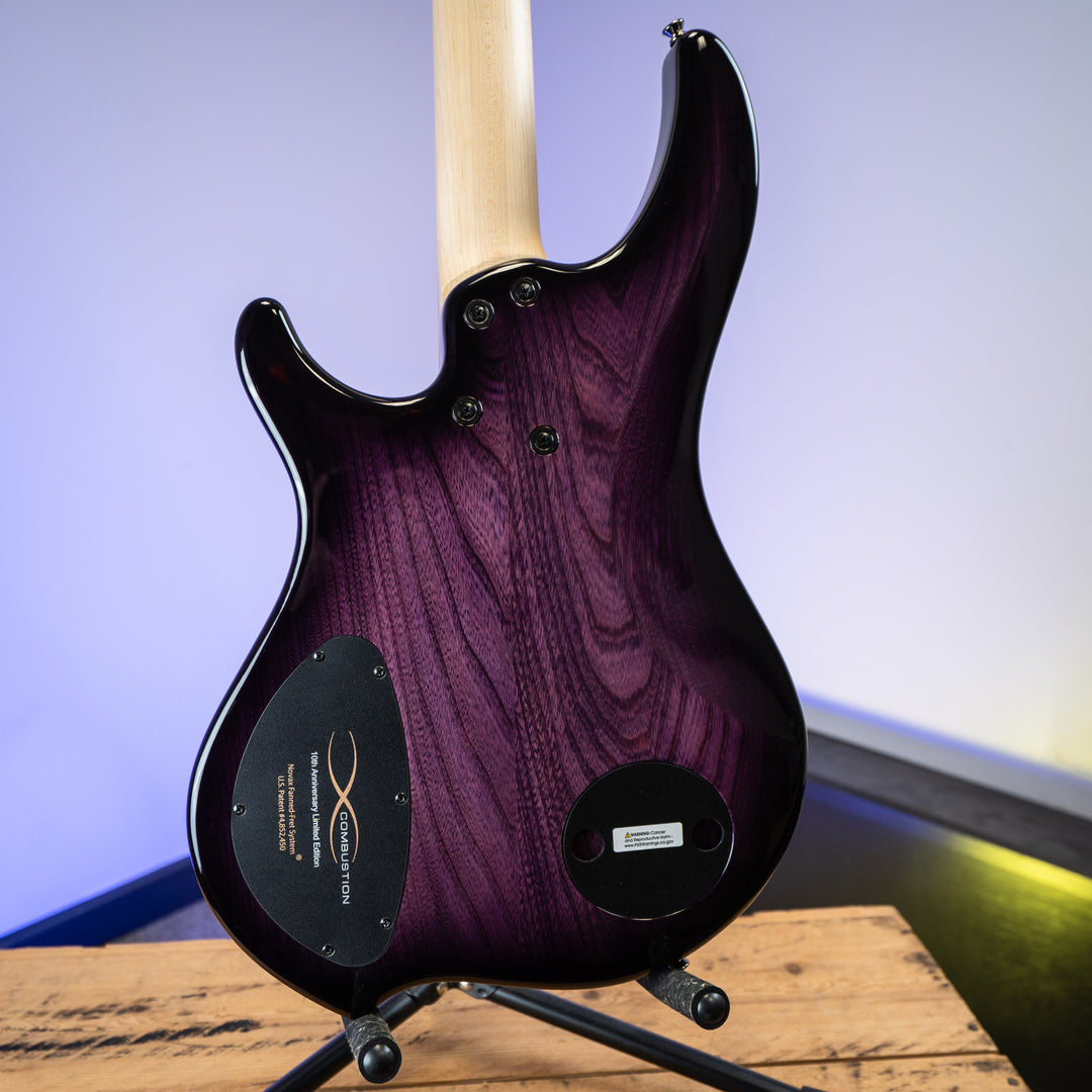 Dingwall Combustion 10th Anniversary 4-String 3 PUP Amethystburst Maple Fretboard