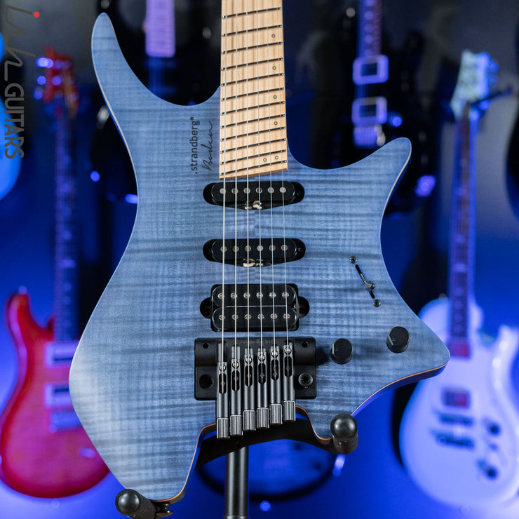 Strandberg Boden Standard NX 6 Multiscale Headless Guitar Tremolo Blue Demo