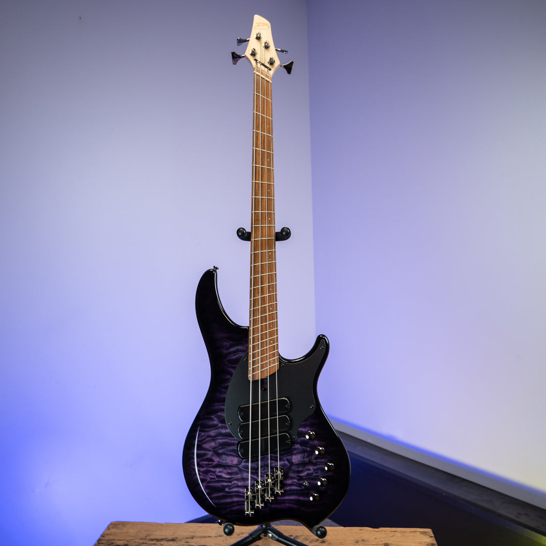 Dingwall 10th Anniversary Combustion 4-String 3 PUP Amethystburst Pau Ferro Fretboard