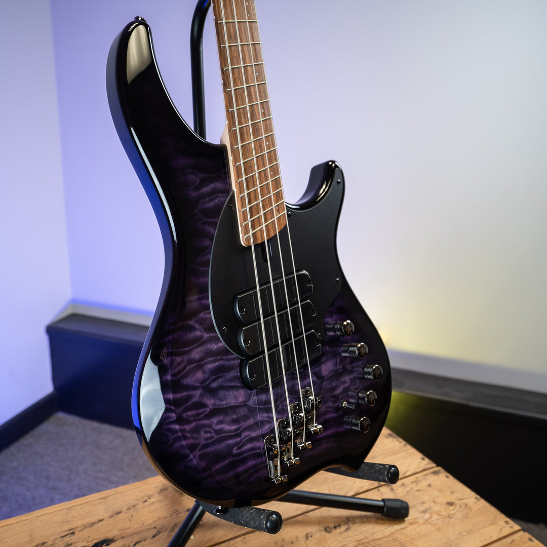 Dingwall 10th Anniversary Combustion 4-String 3 PUP Amethystburst Pau Ferro Fretboard