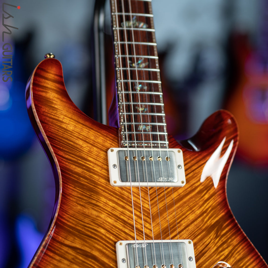 2015 PRS Violin II Private Stock Dark Cherry Burst Curly Maple