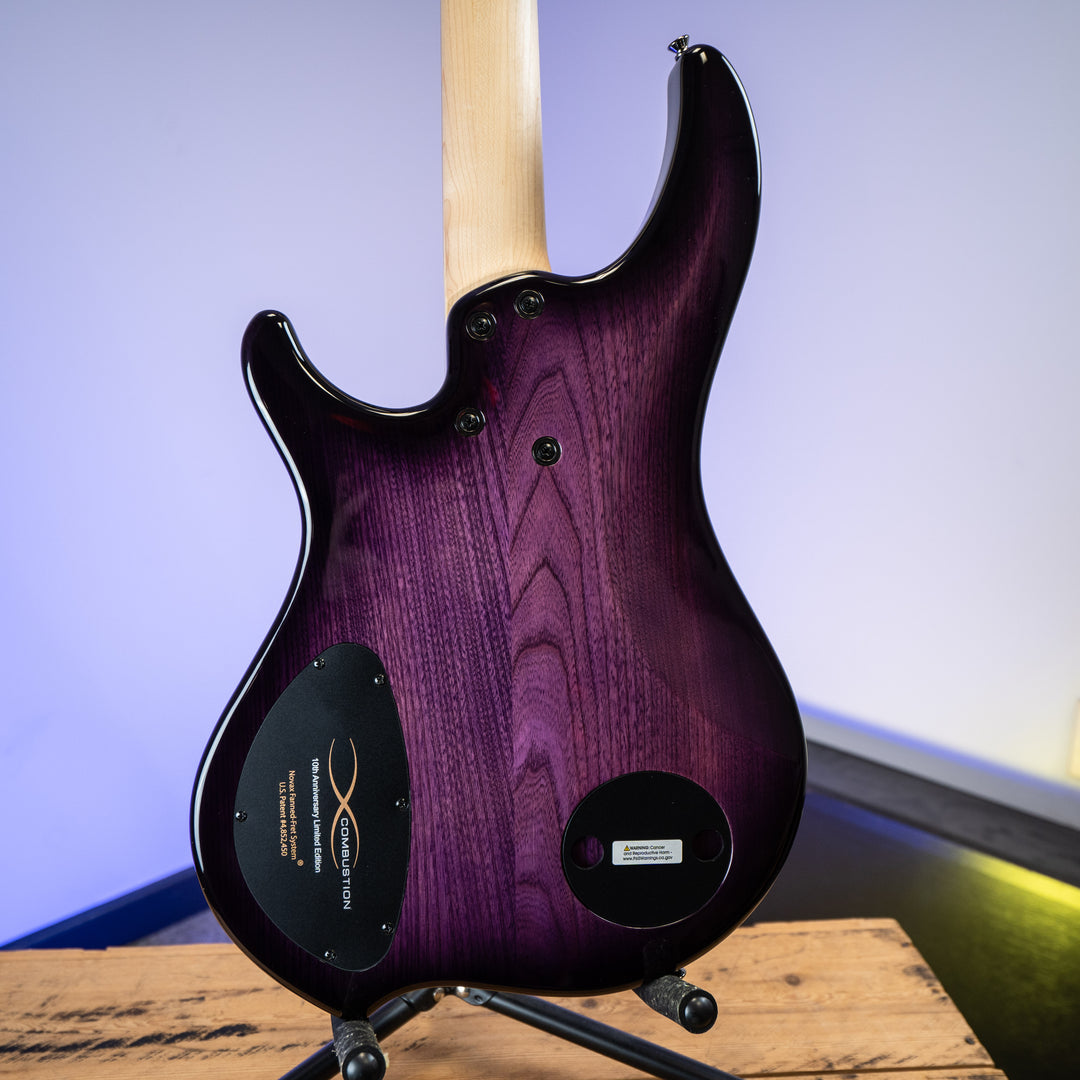 Dingwall 10th Anniversary Combustion 4-String 3 PUP Amethystburst Pau Ferro Fretboard
