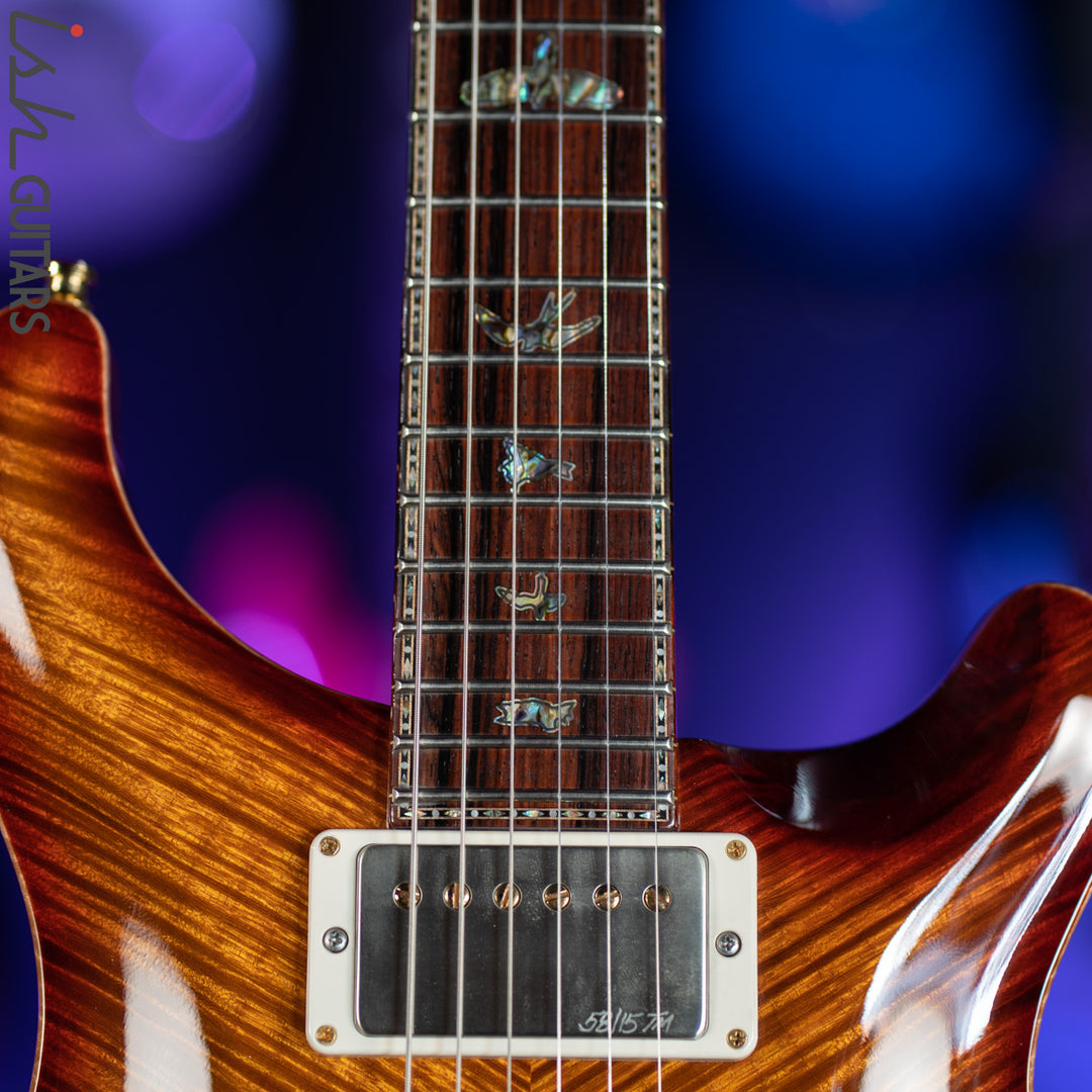 2015 PRS Violin II Private Stock Dark Cherry Burst Curly Maple
