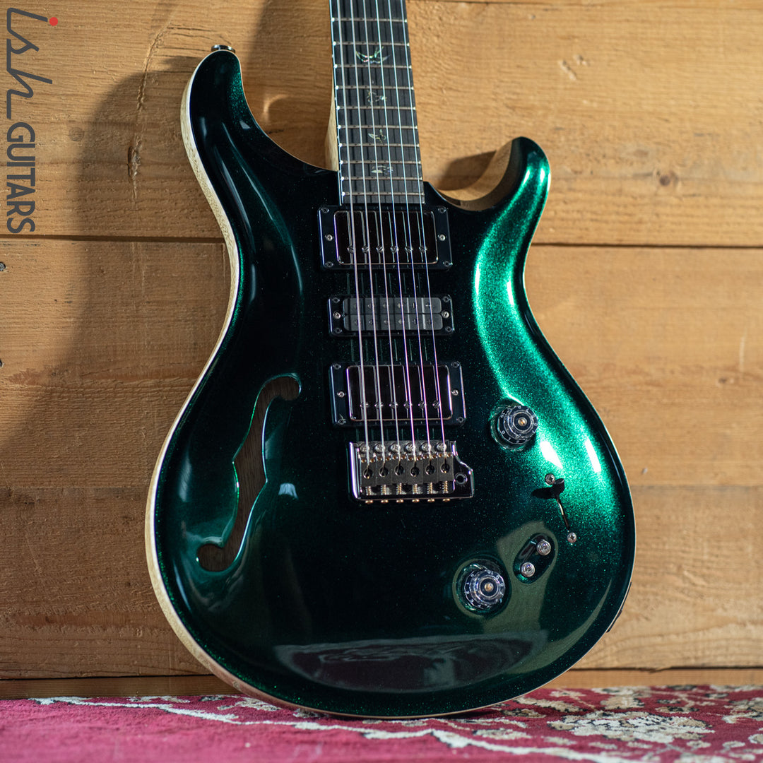 2021 PRS Special 22 Semi-Hollow Wood Library Custom Color Evergreen Metallic