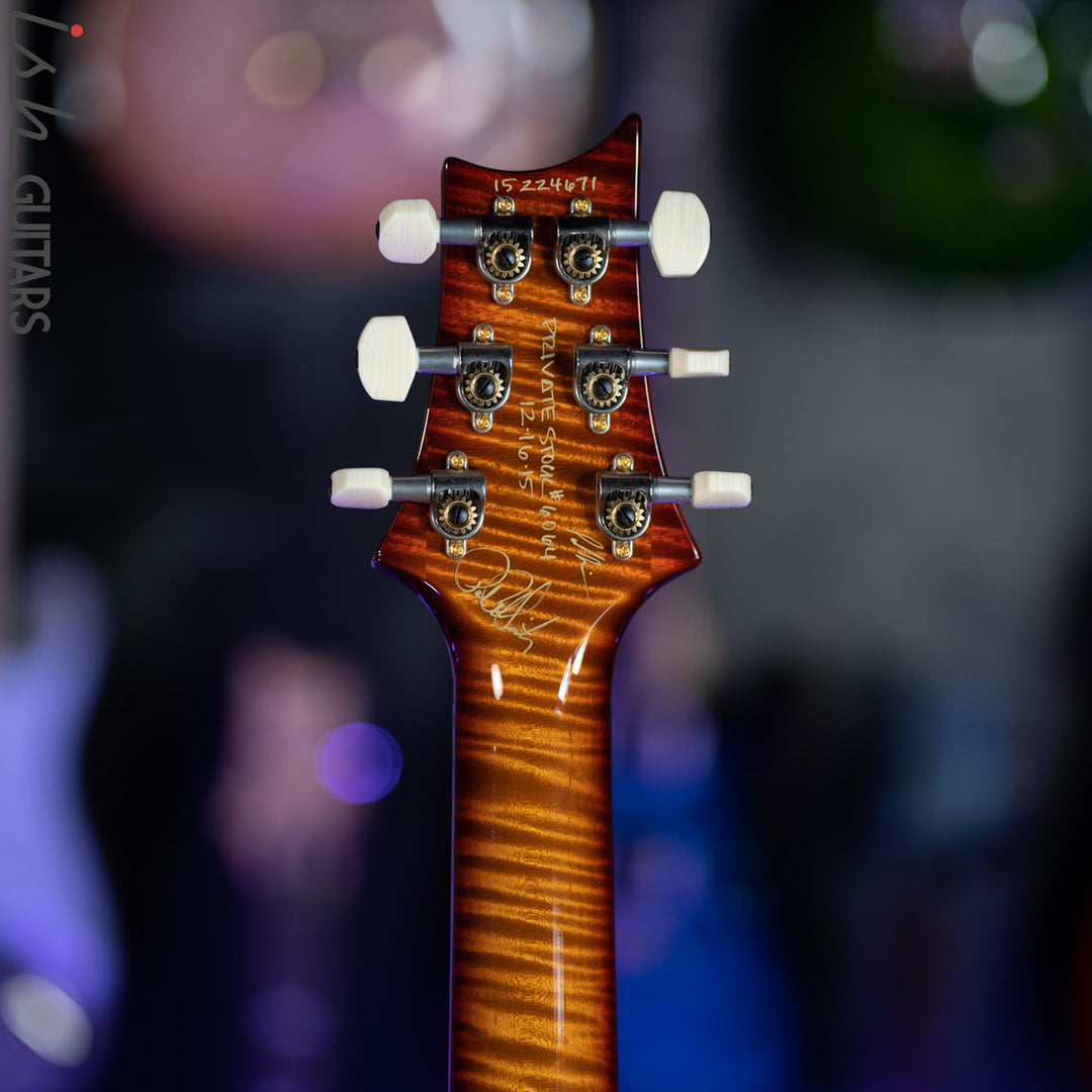 2015 PRS Violin II Private Stock Dark Cherry Burst Curly Maple