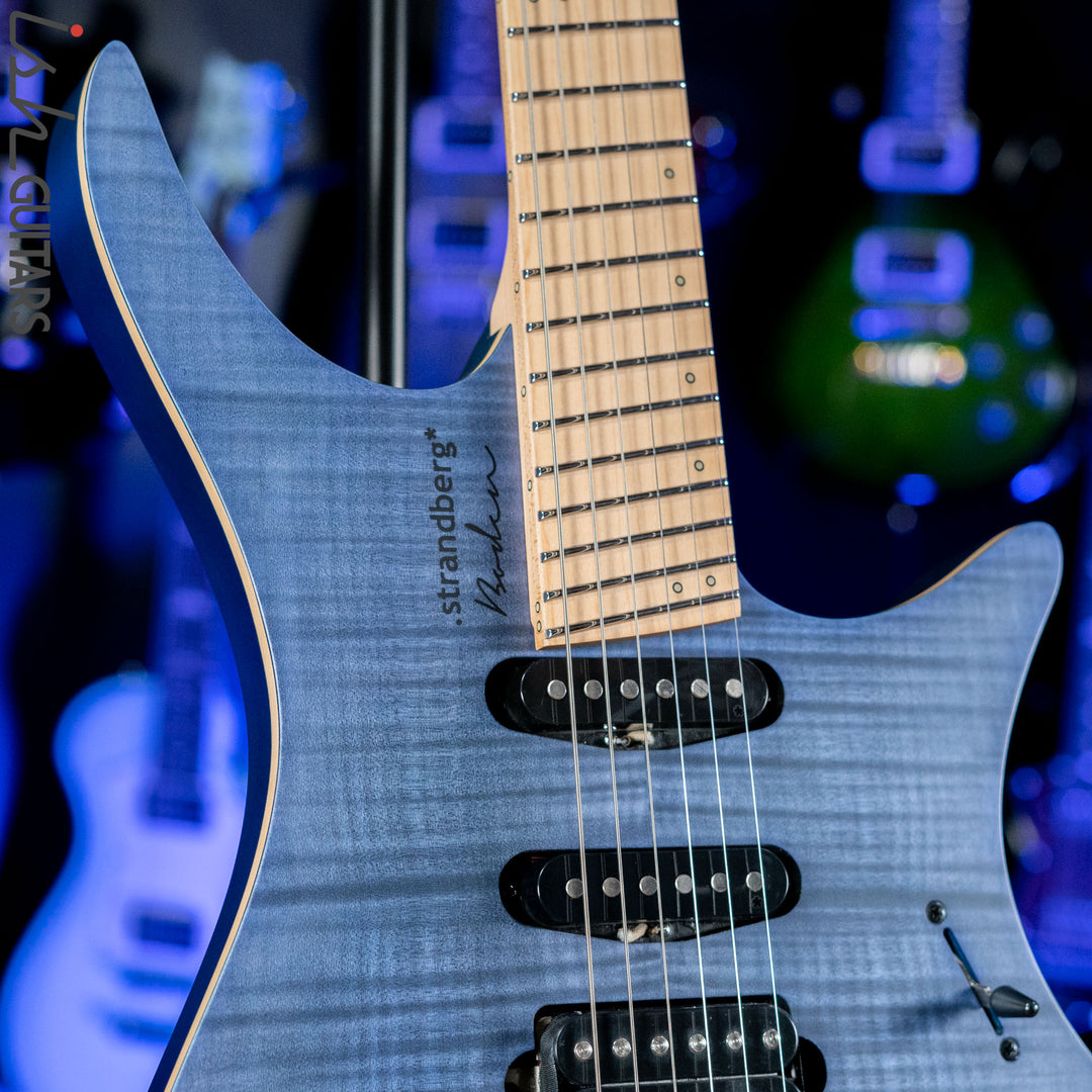 Strandberg Boden Standard NX 6 Multiscale Headless Guitar Tremolo Blue Demo