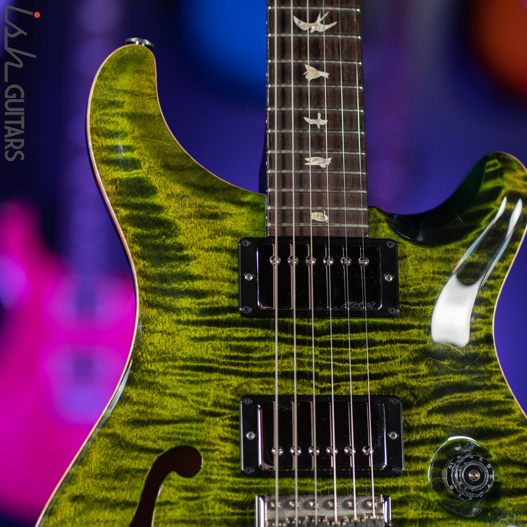 2014 PRS Experience Custom 24 Semi-Hollow 10 Top Jade Green