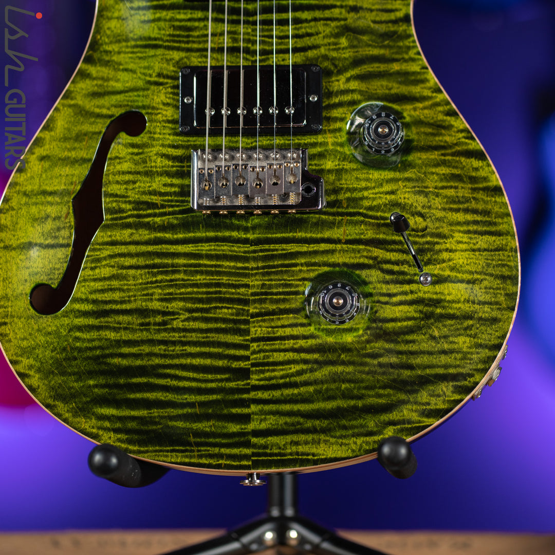 2014 PRS Experience Custom 24 Semi-Hollow 10 Top Jade Green