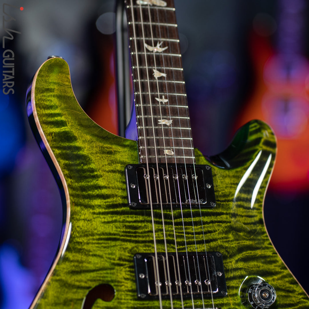 2014 PRS Experience Custom 24 Semi-Hollow 10 Top Jade Green