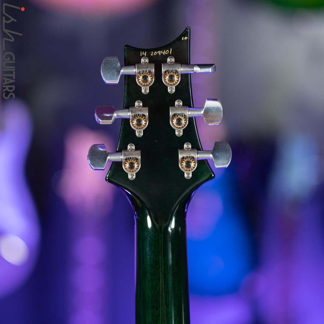 2014 PRS Experience Custom 24 Semi-Hollow 10 Top Jade Green