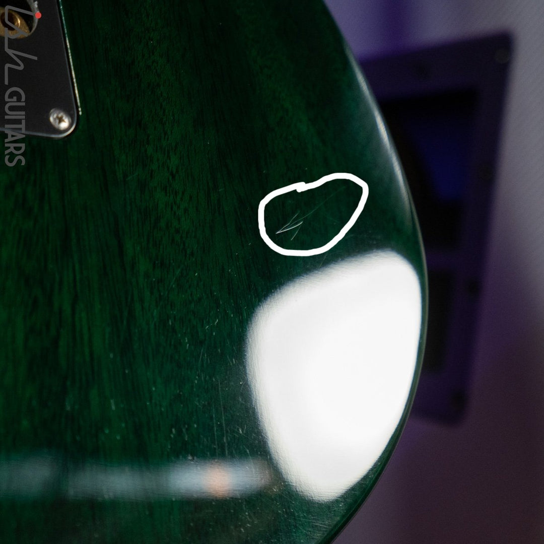 2014 PRS Experience Custom 24 Semi-Hollow 10 Top Jade Green