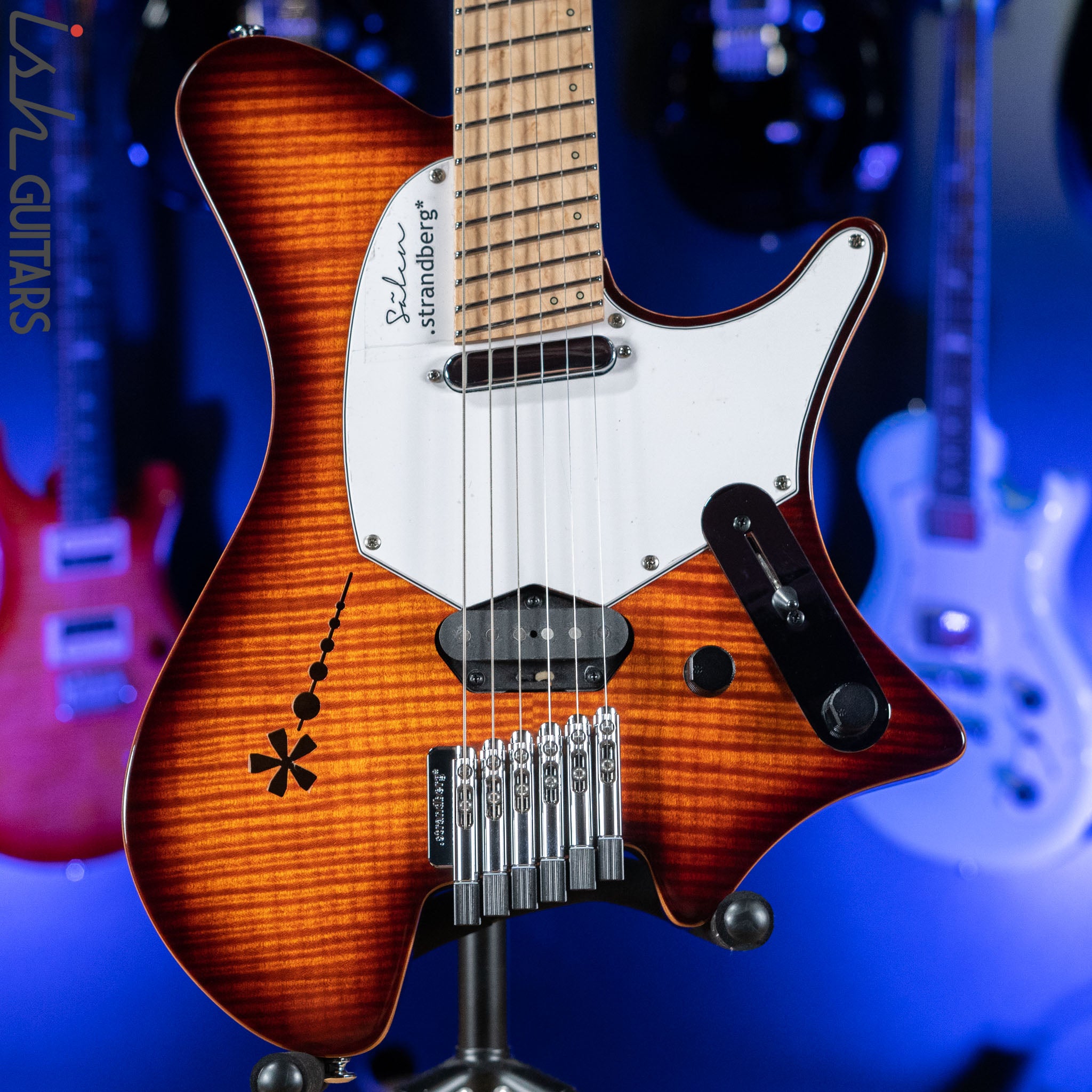 【最終値下げ】strandberg Salen Deluxe Strandberg Salen Deluxe NX 6 Multiscale Headless Guitar Vintage