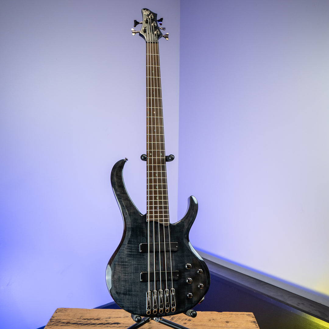 2008 Ibanez BTB575 Trans Gray 5 String Bass