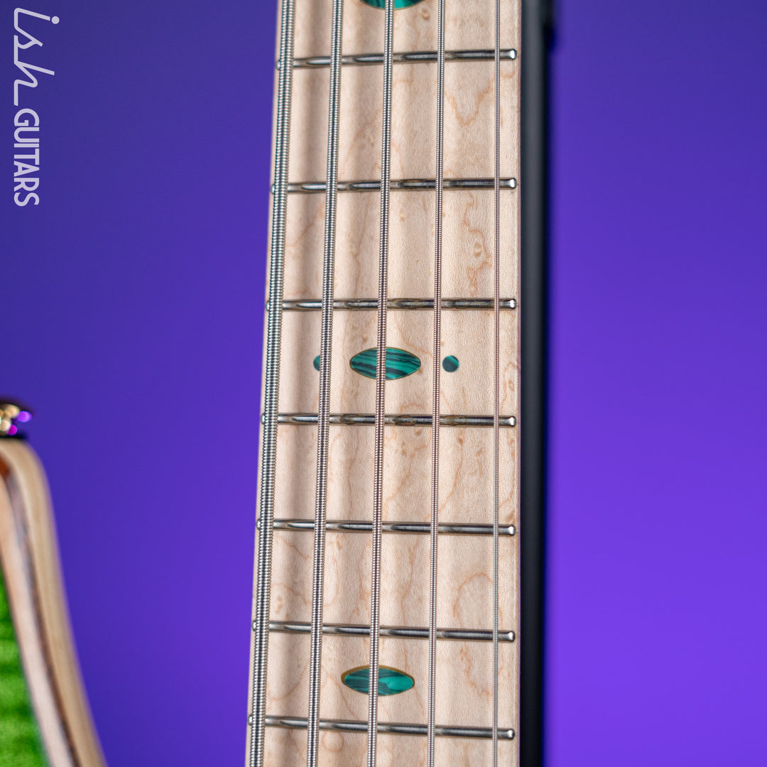Ibanez Premium SR5FMDX 5-String Bass Emerald Green Low Gloss