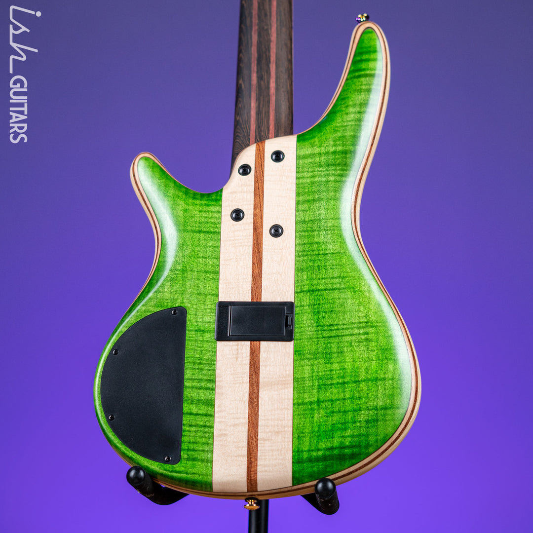 Ibanez Premium SR5FMDX 5-String Bass Emerald Green Low Gloss