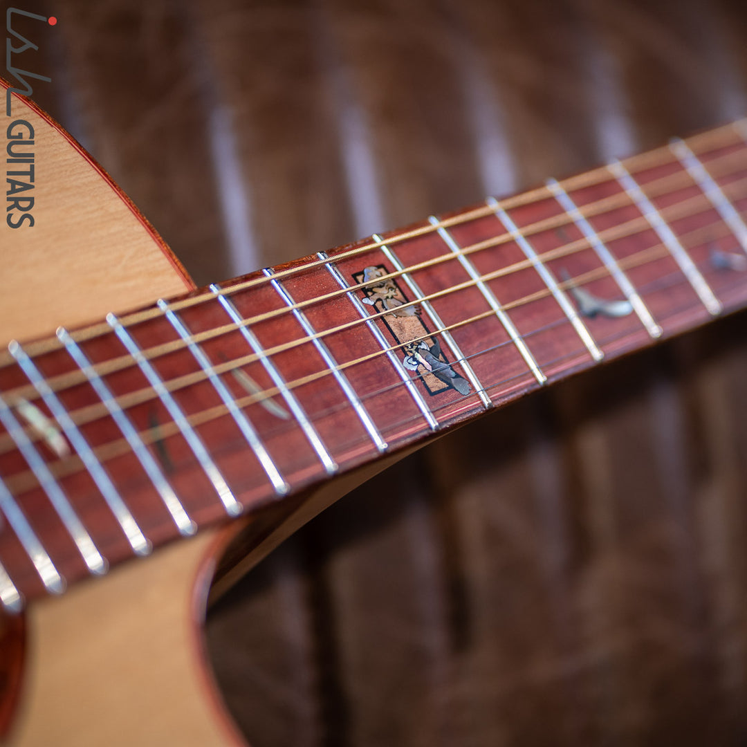 PRS Private Stock Angelus White Bubinga Pink Ivory Acoustic Guitar