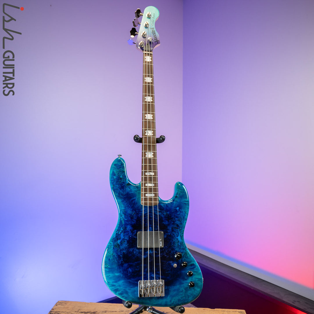 2020 Spector Coda P 4 String Bass Guitar Sims Super Quad Tsunami Blue