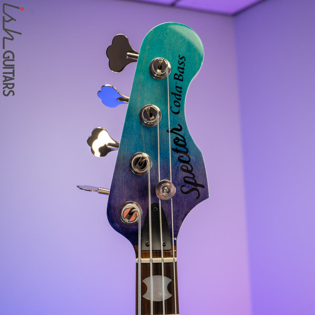 2020 Spector Coda P 4 String Bass Guitar Sims Super Quad Tsunami Blue
