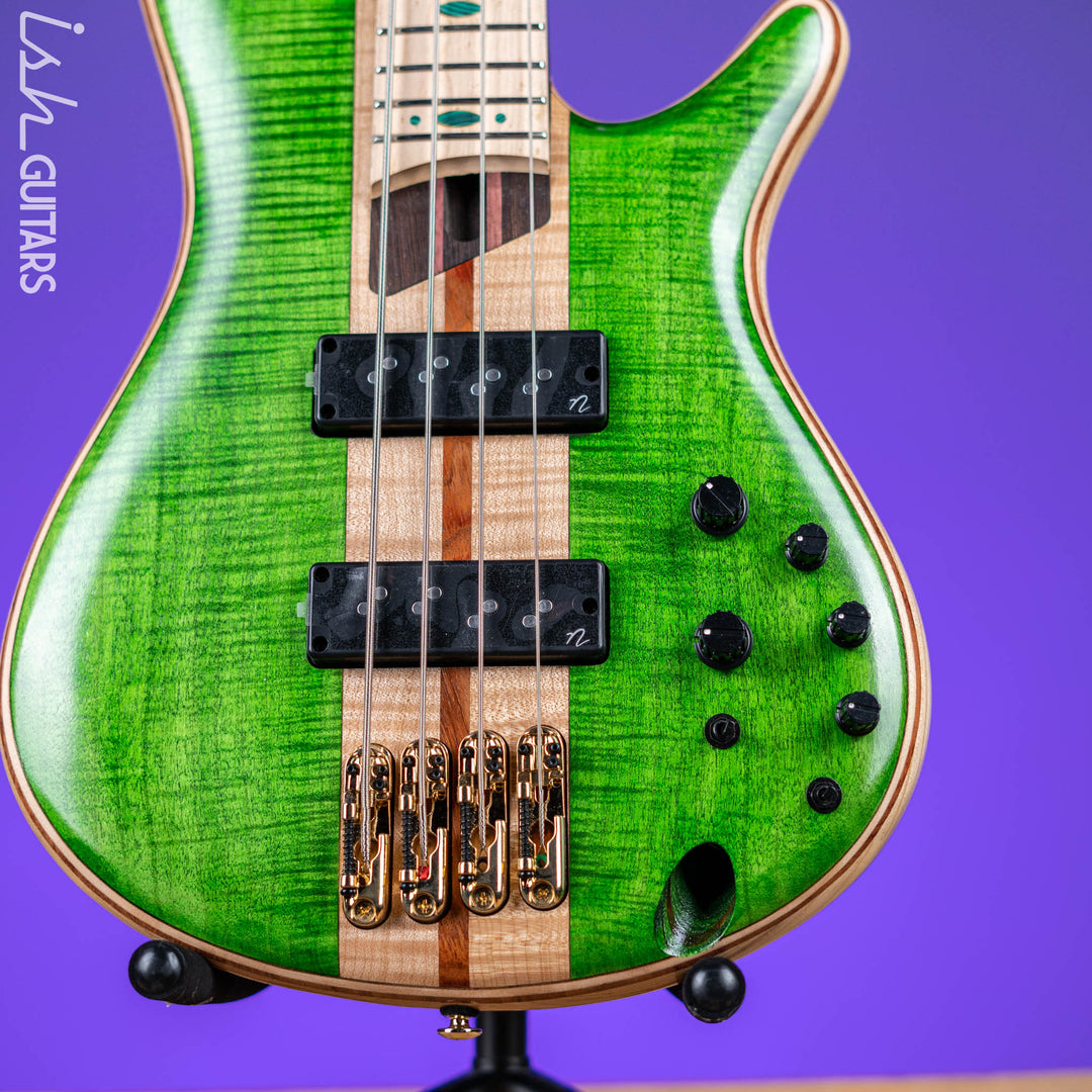 Ibanez Premium SR4FMDX 4-String Bass Emerald Green Low Gloss