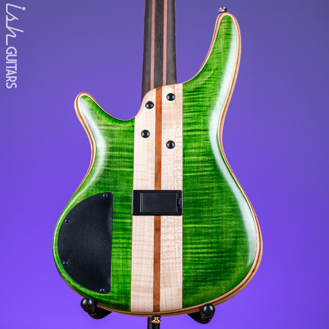 Ibanez Premium SR4FMDX 4-String Bass Emerald Green Low Gloss
